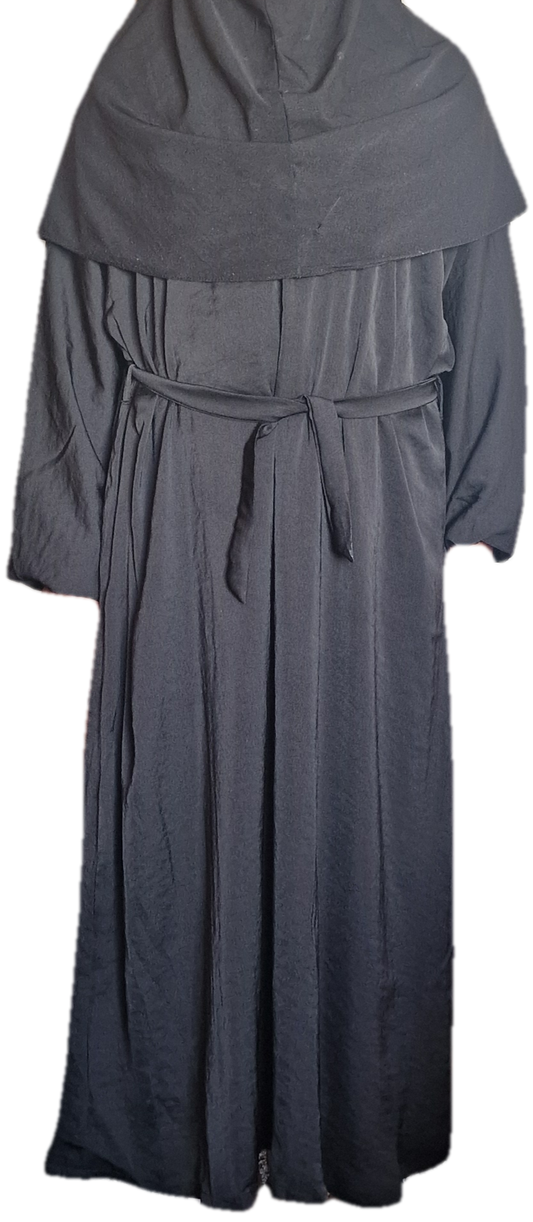 Girls Plain Black Abaya Burka